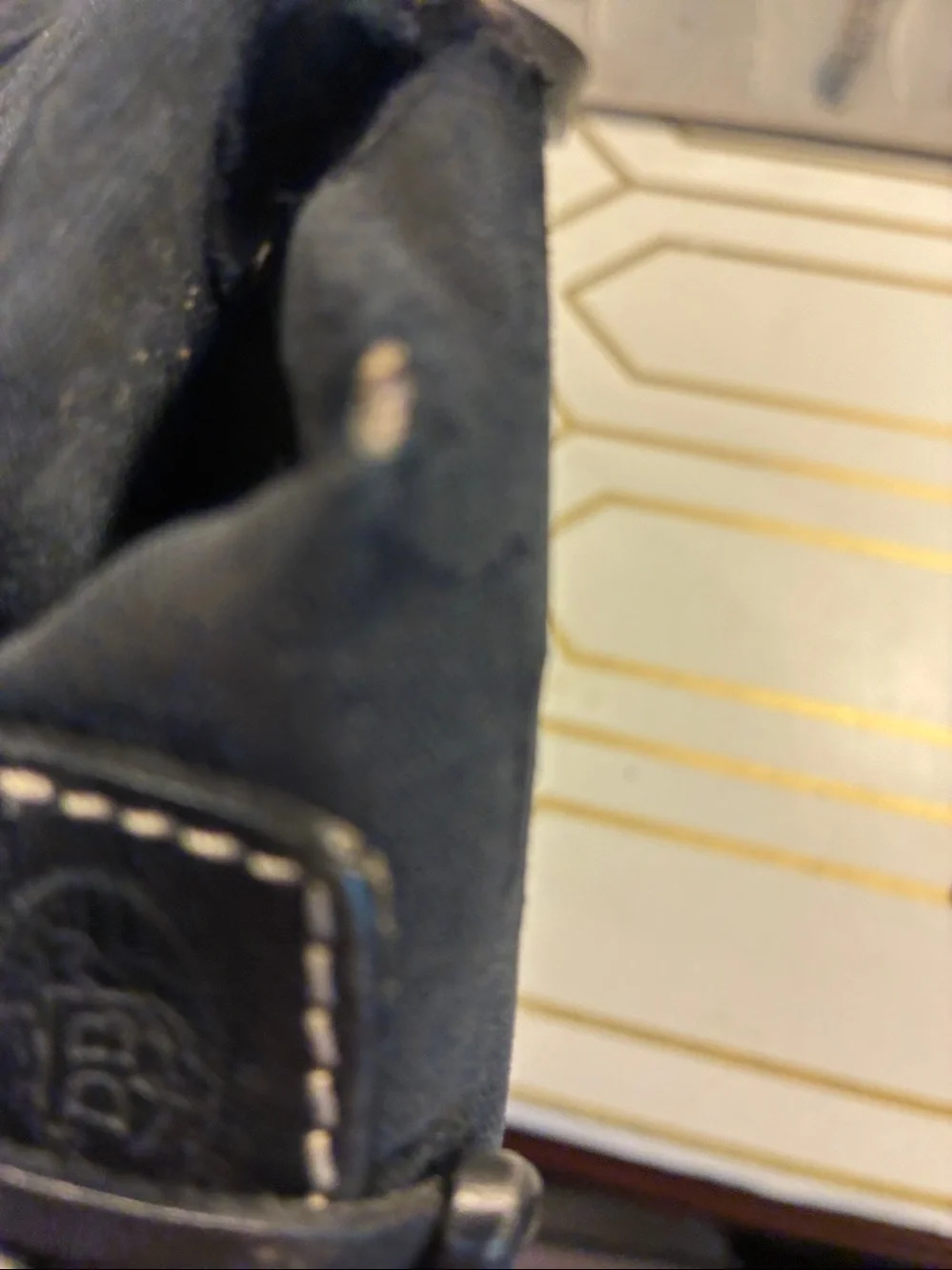 Vintage Dooney & Bourke Black  Designer Monogram Tote Bag - Satchel